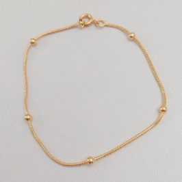 Pulseira Rabo de Rato com Bolinhas