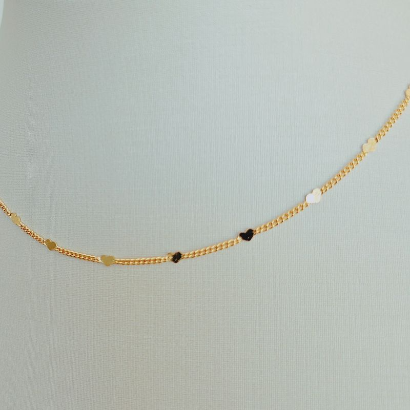 Colar Choker Coraçãozinho Chapinha