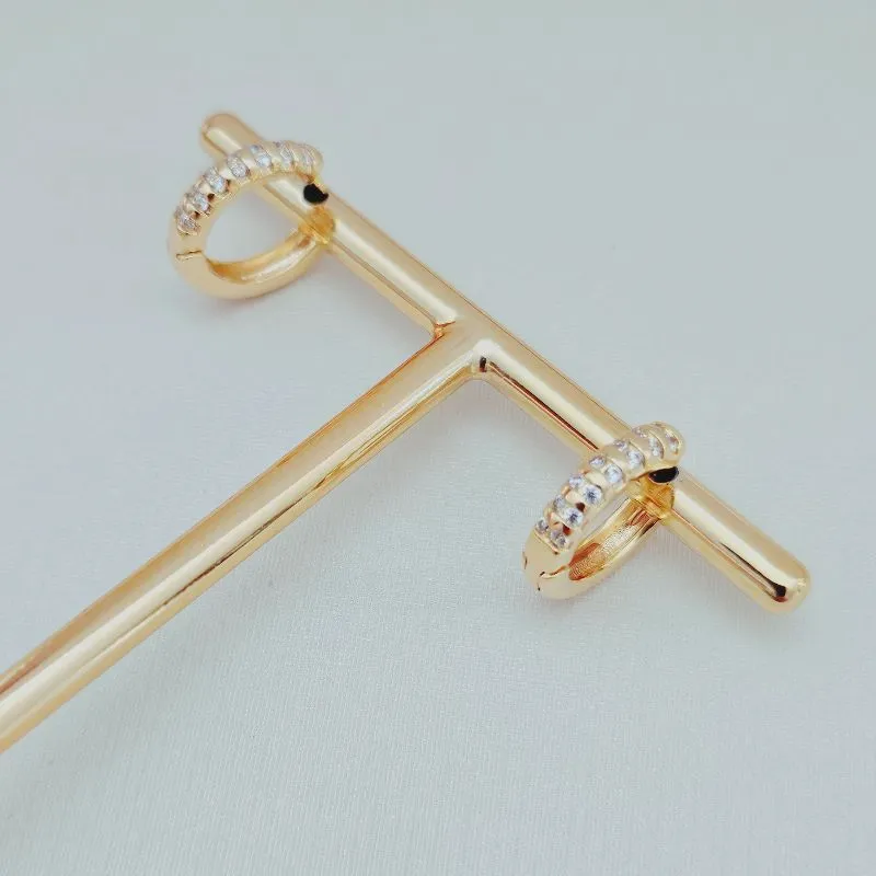 Brinco Argola Click P Pontos de Zircônia