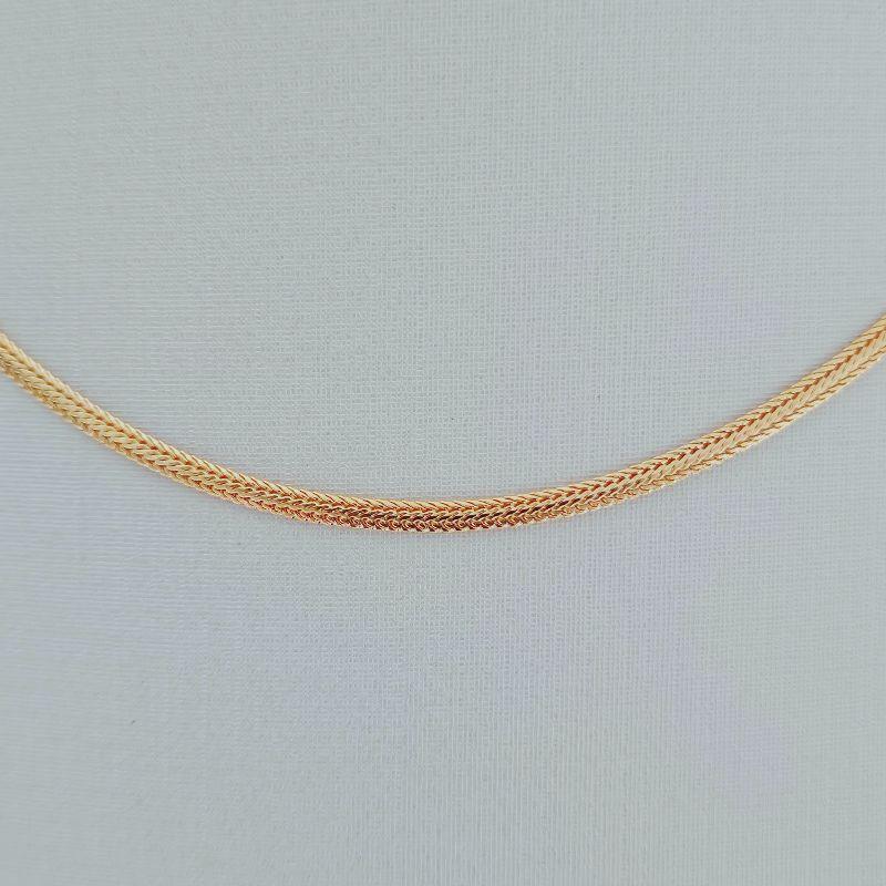 Colar Corrente Fita Trabalhada 3mm